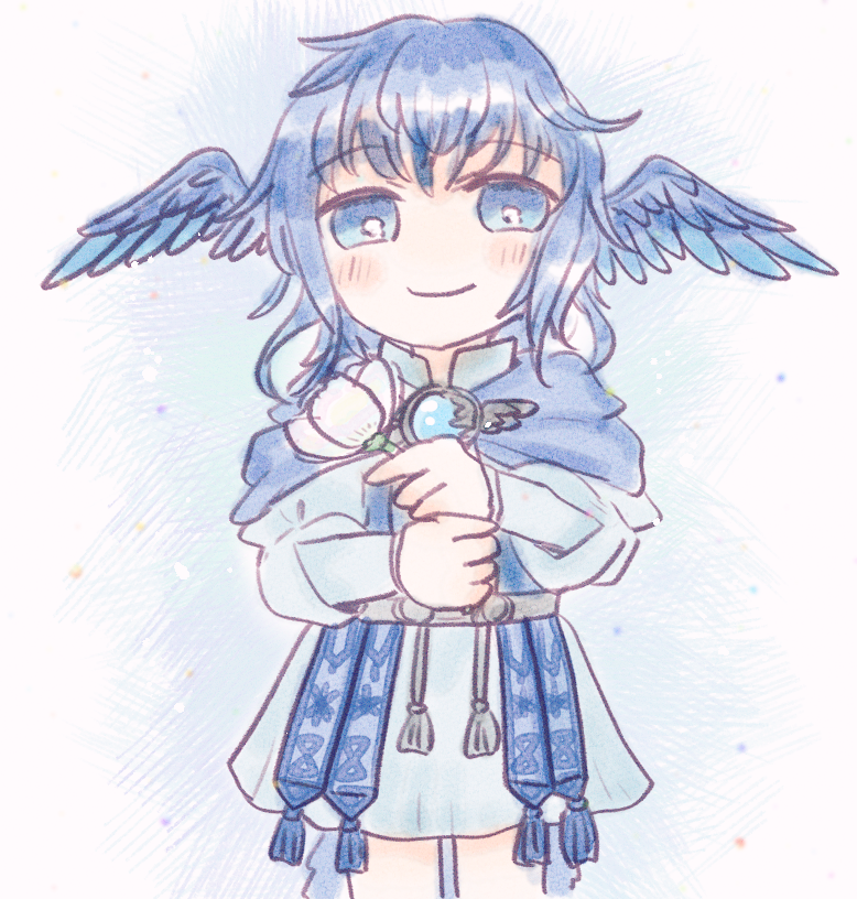 「幸せの青い鳥 」|okayuのイラスト