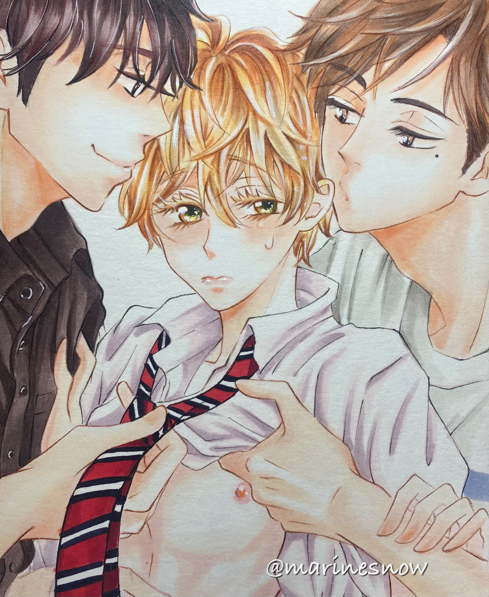 スノー 両手に花じゃダメですか コピック アナログ Bl Bl漫画 Blイラスト 両手に花じゃダメですか T Co Hbi7p4xrzp T Co 4mh7heefgt Twitter