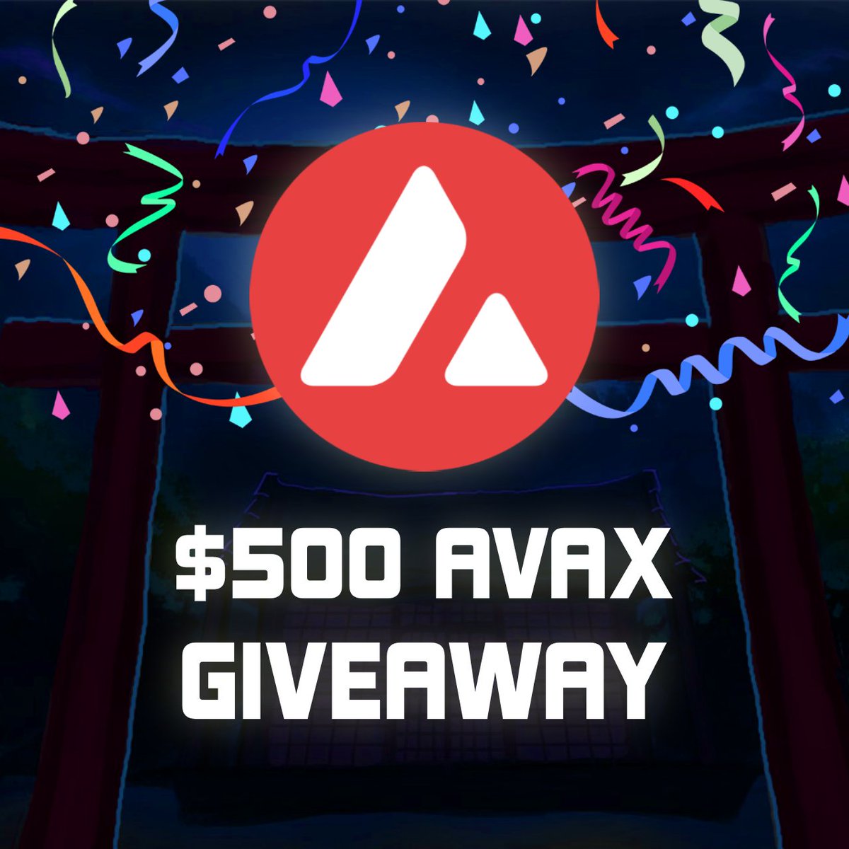 LinaAlyce's tweet photo. We give away $500 $AVAX for 2 Participants Party popper

Pushpin Complete the tasks below :

 1. LIKE ❤ RETWEET and COMMENT you wallet
 2. FOLLOW us &amp; 
@raijinisthebest

Hit 2k participants will announce winners.
#cryptogiveaway #Airdrop #Giveaways #Cryptos #AVAX https://t.co/5mDO07nqym
