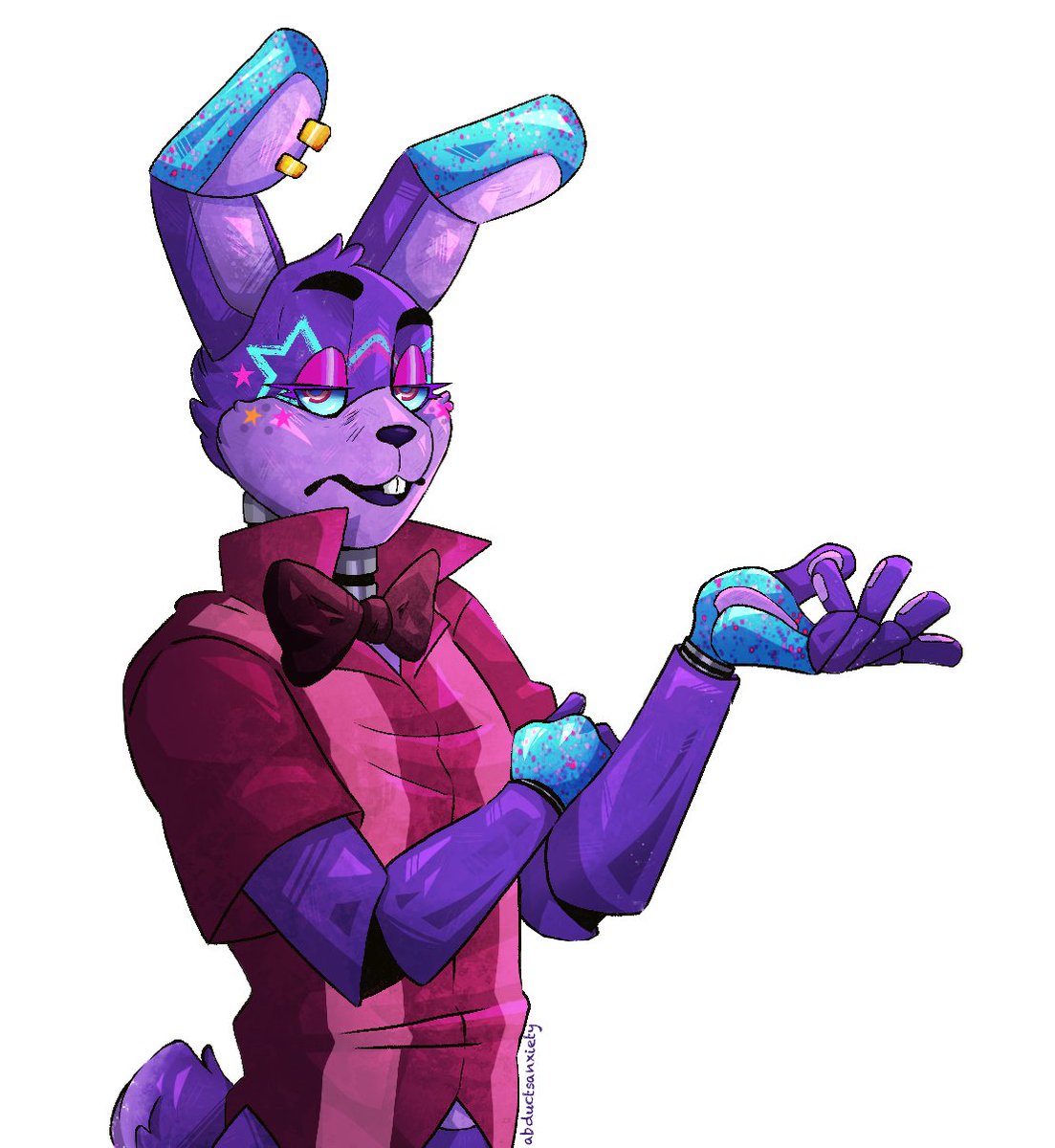abductsanxiety's tweet photo. Oh look! It's our animatronic dad and his boyfriend #FNAF #securitybreach #glamrockfreddy #GlamrockBonnie #freddyfazbear https://t.co/DMgRRpVAck