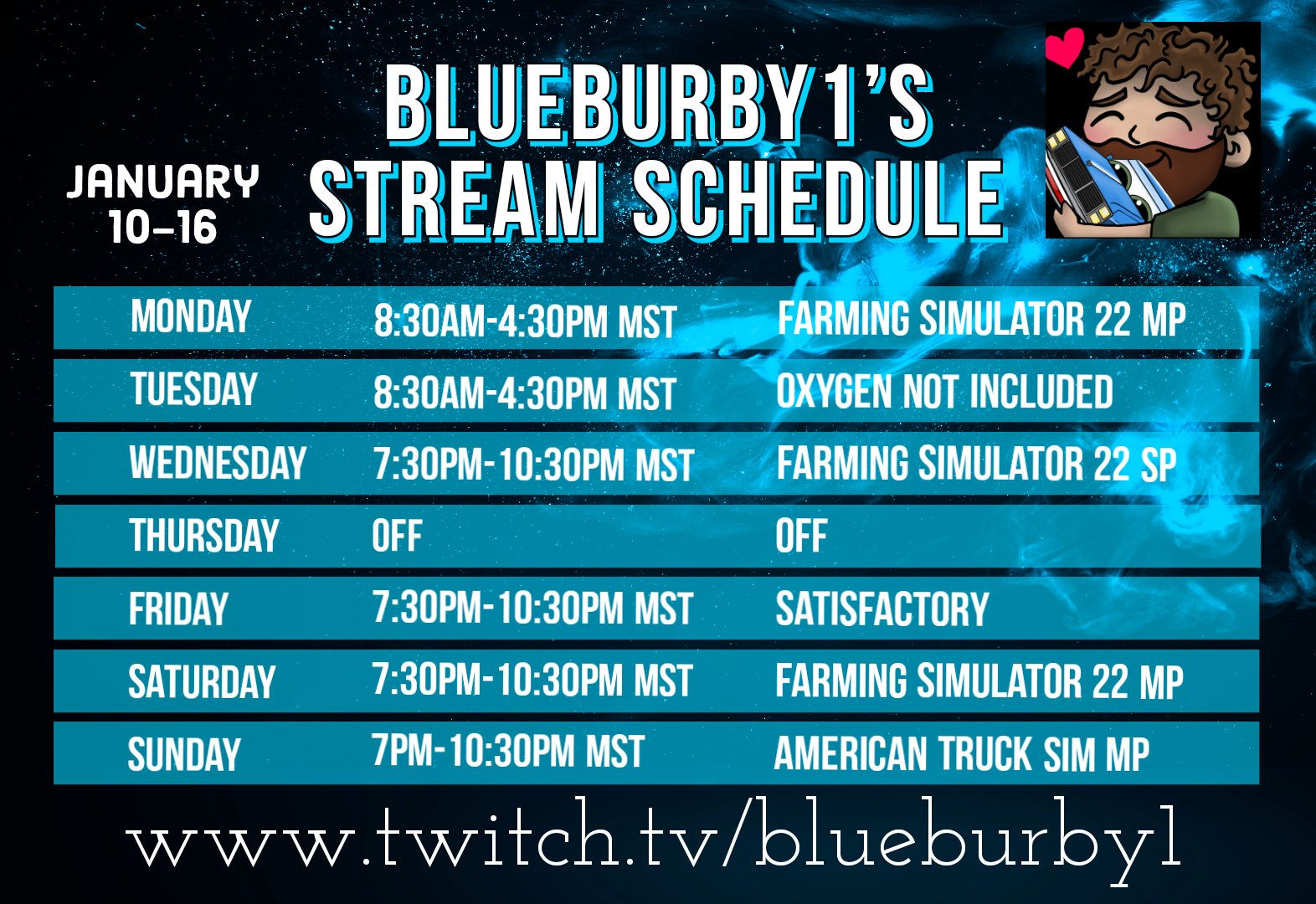 Mst Schedule 2022 Blueburby1 On Twitter: "Going To Try And Do A Weekly Schedule...i Have Lots  Of Games I Want To Play In 2022 So Hopefully This Helps!  Https://T.co/Nl94Vc101D" / Twitter