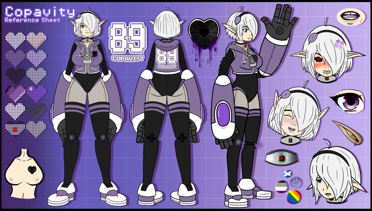 Its_CopavityVT's tweet photo. °・♡・VTUBER (RE)INTRODUCTION・♡・°

I'm Copavity a 'disarmed' Combat Android from the distant future! I like to play a variety of games and I also draw VTubers for 'Fan Art Friday'! 💜

🤖 Art/Rig: Me!
🎨 Tag: #CopavARTy
💌 Links: https://t.co/QYlvbkvsrT

#ENVtuber | #VTuber https://t.co/xznMULcoel