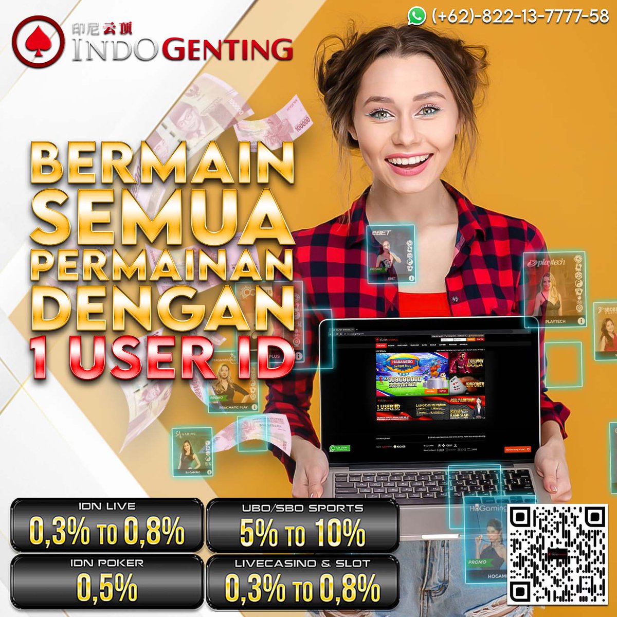 IndogentingS's tweet image. Mainkan Semua Permainan Nya Dengan 1 User Id Bersama IndoGenting !

Instagram : @indogentingsport
WhatsApp : (+62)-822-13-7777-58⁣⁣⁣⁣⁣⁣⁣⁣⁣⁣
Facebook : adminindogentingsport
Link Alternatif : indogentingsport.com

#blusbatikkerja #sofajakarta