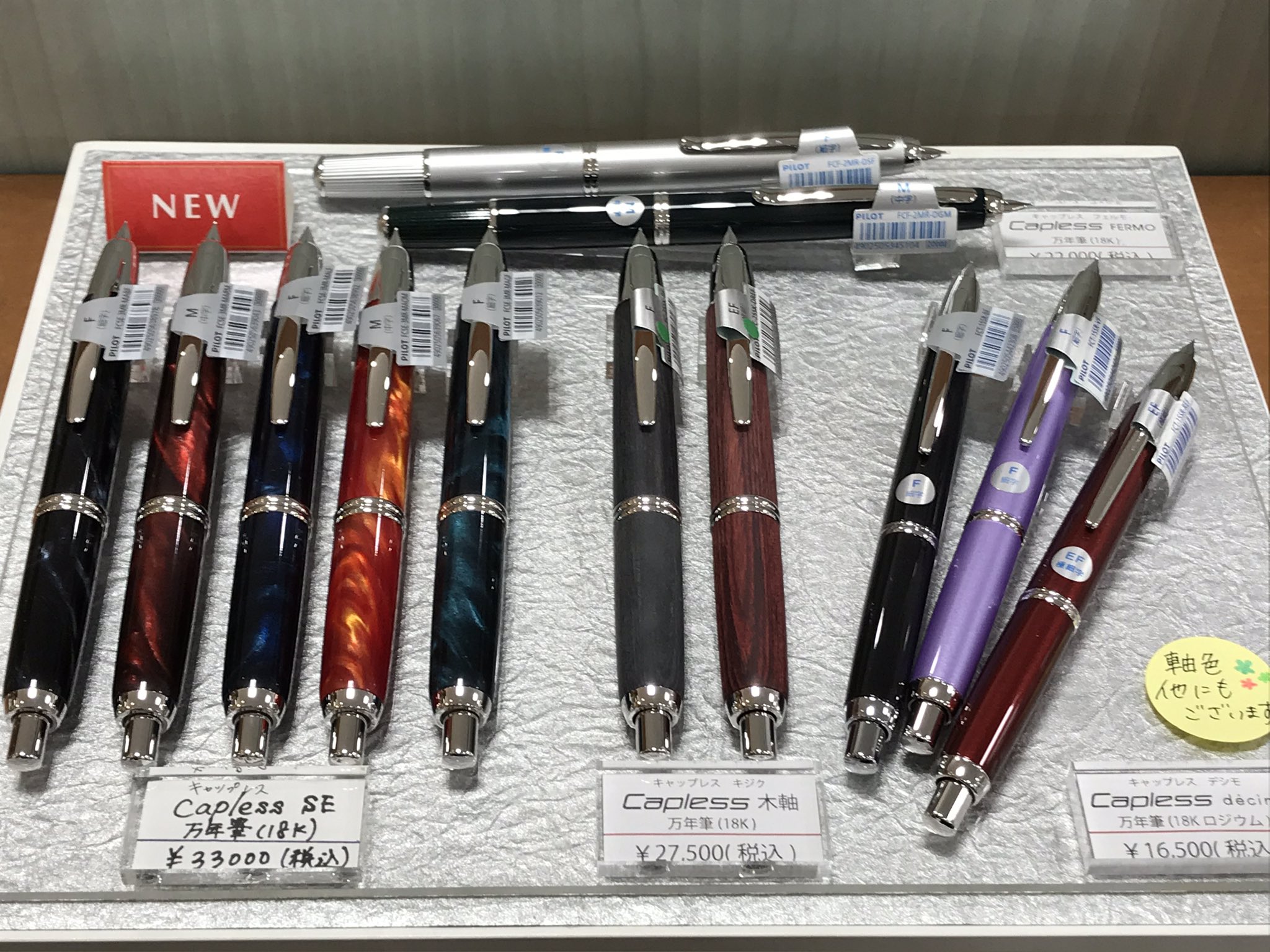 新品未使用 PILOT パイロット 万年筆 キャップレスSE マーブルブルー