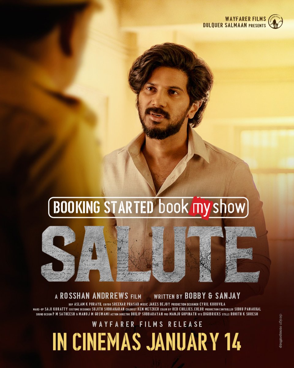 Cine_Box_'s tweet photo. #Salute Booking Started ✌️
0% Promotion For A #Dq Movie 👀

In Cinemas January 14
#DulquerSalman #SaluteMovie https://t.co/O4V2N3a64e