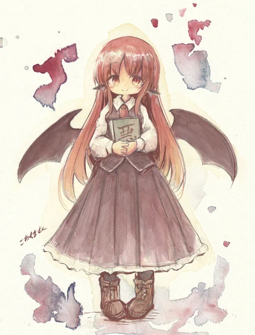うちの漫画の小悪魔さんはお嬢様の家来パチュリー様係といった役職なのでお嬢様の付き人もよくやっておられます 