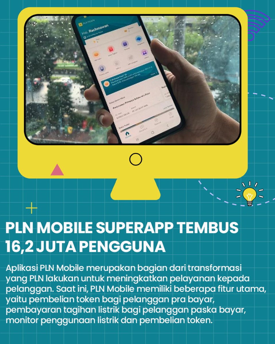 Apakah pengguna 16.2 juta aplikasi PLN Mobile ini termasuk anda?
Kalau aku sudah pasti 😁👍

Ini bagian dari inovasi dan transformasi digital dari pelayanan publik <a href="/_pln_id/">PT PLN (Persero)</a> 
Tak sekadar aplikasi, melalui PLN Mobile ini, PLN ingin memberikan pengalaman baru serta kemudahan. Cool
