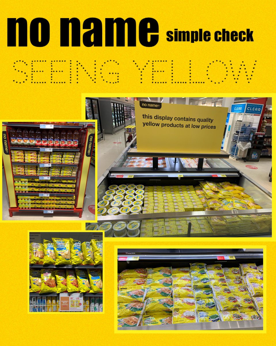 McDonoughYIG's tweet photo. Seeing Yellow?! Go for the Yellow! #NoName products are great quality at a low price!
#manotick #HelpingYouSave https://t.co/O78IvoVBSb