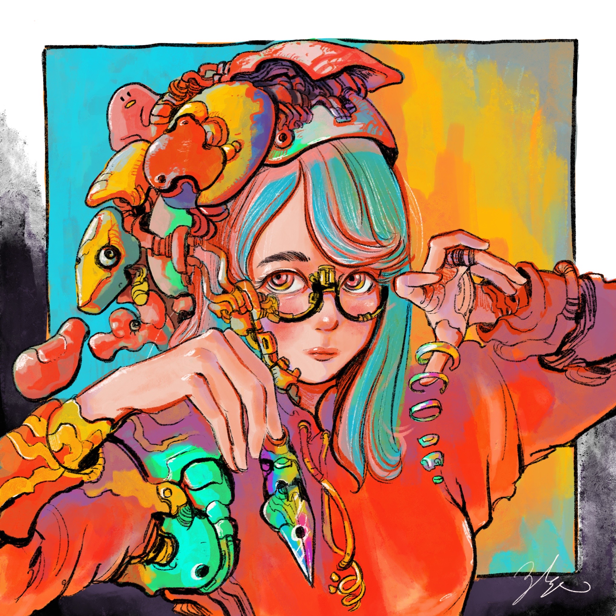 なつめさんち 公式グッズ イラストF6キャンバス
