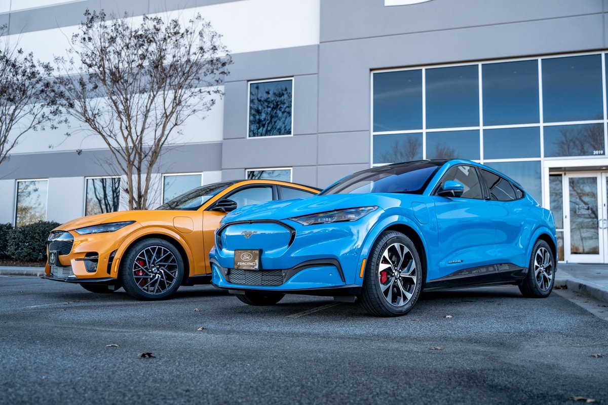 LyftGyft's tweet photo. Dropped off my Mustang Mach-E to @steedaautosport can’t wait to see their magic.  I used STEEDA performance parts for several of my previously owned Mustangs.  They are definitely a trusted brand and know what they are doing.  #excited #Ford #steeda #MustangMachE https://t.co/YrhF2DXwAq