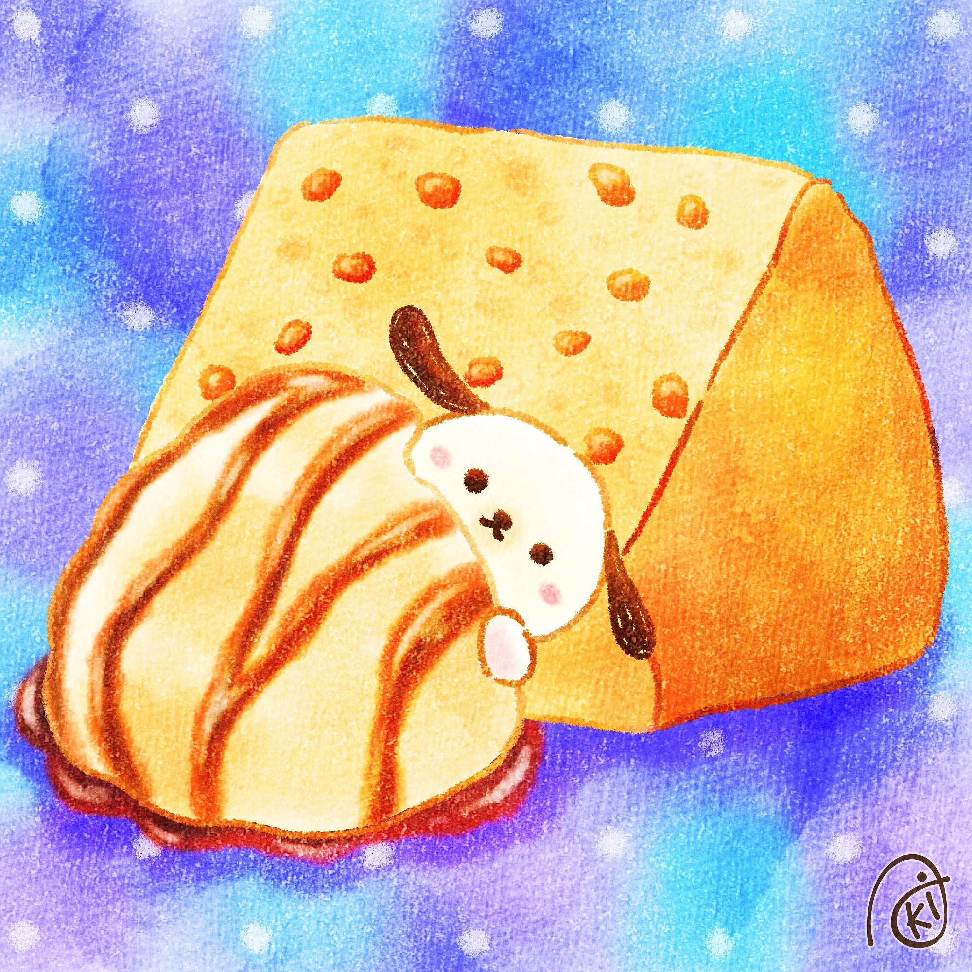Aki 塩キャラメルシフォンケーキ イラスト お絵描き 犬 わんわん 塩キャラメル シフォンケーキ T Co Pzs9wsqpkf Twitter