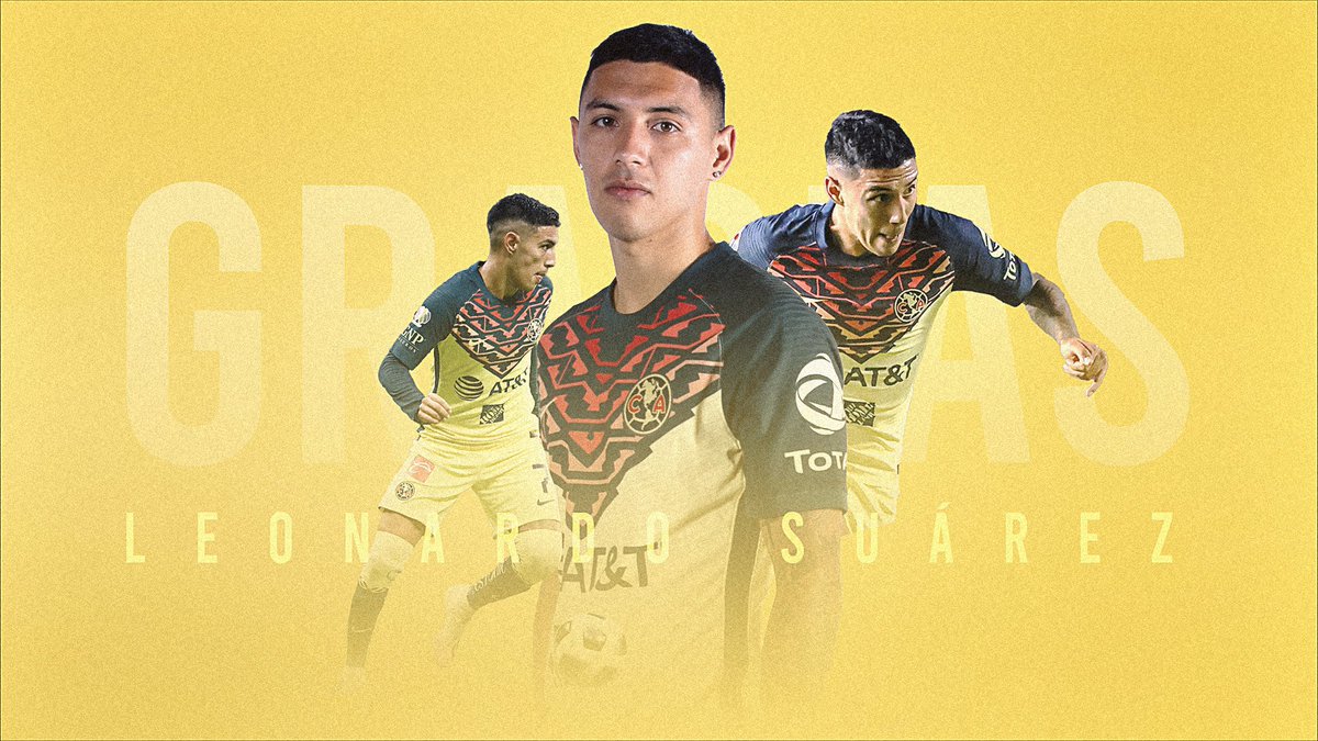 ClubAmerica's tweet photo. Gracias Leo Suárez por tu entrega y dedicación al haber portado estos colores. 🔵🟡
Te deseamos mucho éxito. 

#SiempreÁguilas 🦅 https://t.co/cEn9ATxeSQ