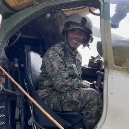 My bro Mwenda is part of the massive fan base that UPDF has because of the great work we do. They want to wear our uniforms, hold our guns and even pretend to fly our aircrafts. It means nothing. They are just excited beings. A victorious army like ours is used to such adoration.