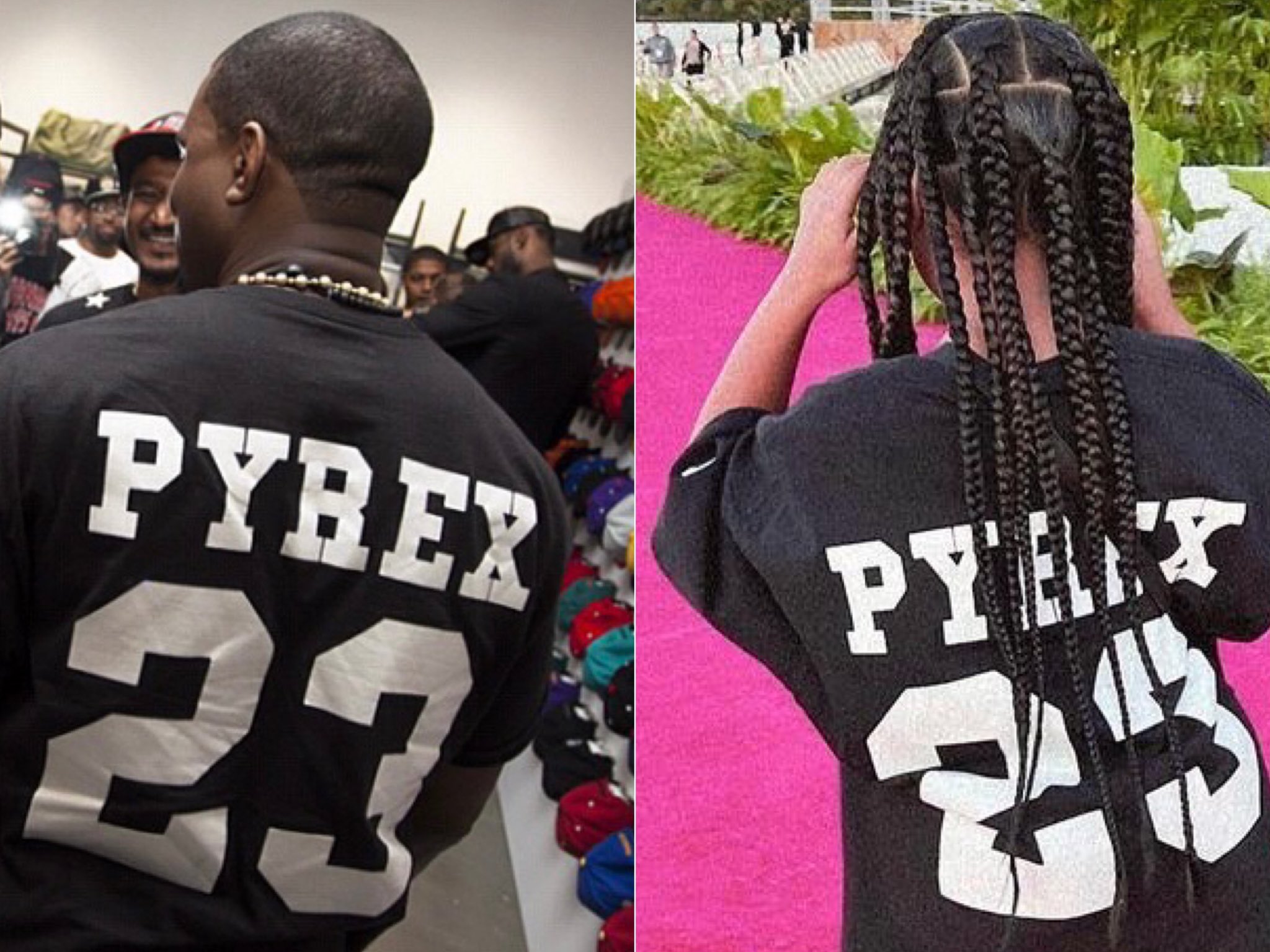 yzyupdates on X: Kanye wore the Pyrex Vision V-23 T-Shirt to Art Basel  Miami in December 2012 & North wore it to Virgil's final show with  Louis Vuitton in Miami in December