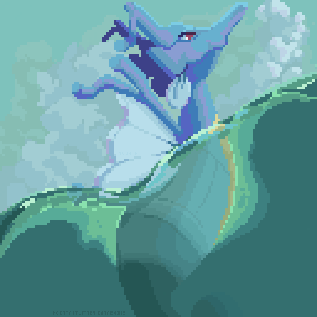 Apparently Kingdra actually lives on the sea floor @Pixel_Dailies theme: #S...