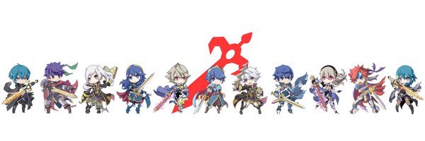 クロム(FE覚醒) ,カムイ(FEif) ,ルキナ(ファイアーエムブレム) ,マイユニット ,null 「ヘッダーくん再掲 」|伝書ひよこ🐟のイラスト