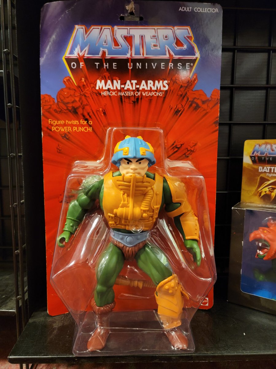 BigNerdTonyP's tweet photo. Manly Man-At-Arms...wait did he shave? Oh, I know, this is his younger brother; His Brother-In-Arms. No, nothing? I thought it was funny...#dadjokes #MOTU #makeyourselflaugh https://t.co/DPKzPv3Yl2