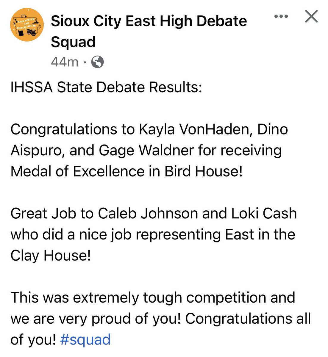 Sioux City East Debate tweet media