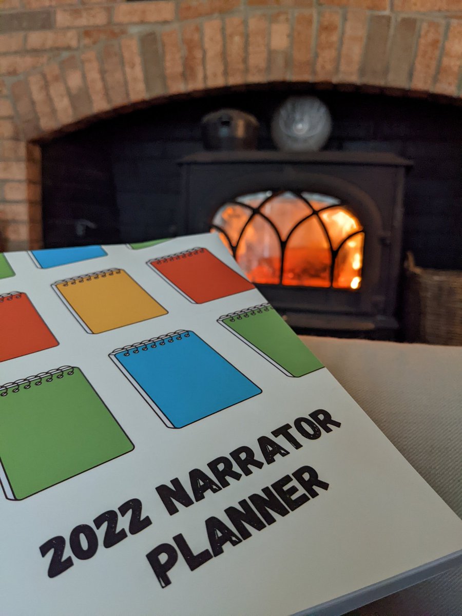 LillianRachelvo's tweet photo. Oh the weather outside is frightful...
I'm snuggling down after my booster shot to prep a new book and enjoy some tea by the fire.
Thanks to @MelissaMoranVO I can keep physical track of all my #audiobooks this year! #bookprep #2022narratorplanner #britishvoice #narrator https://t.co/8JLoc8lcCM