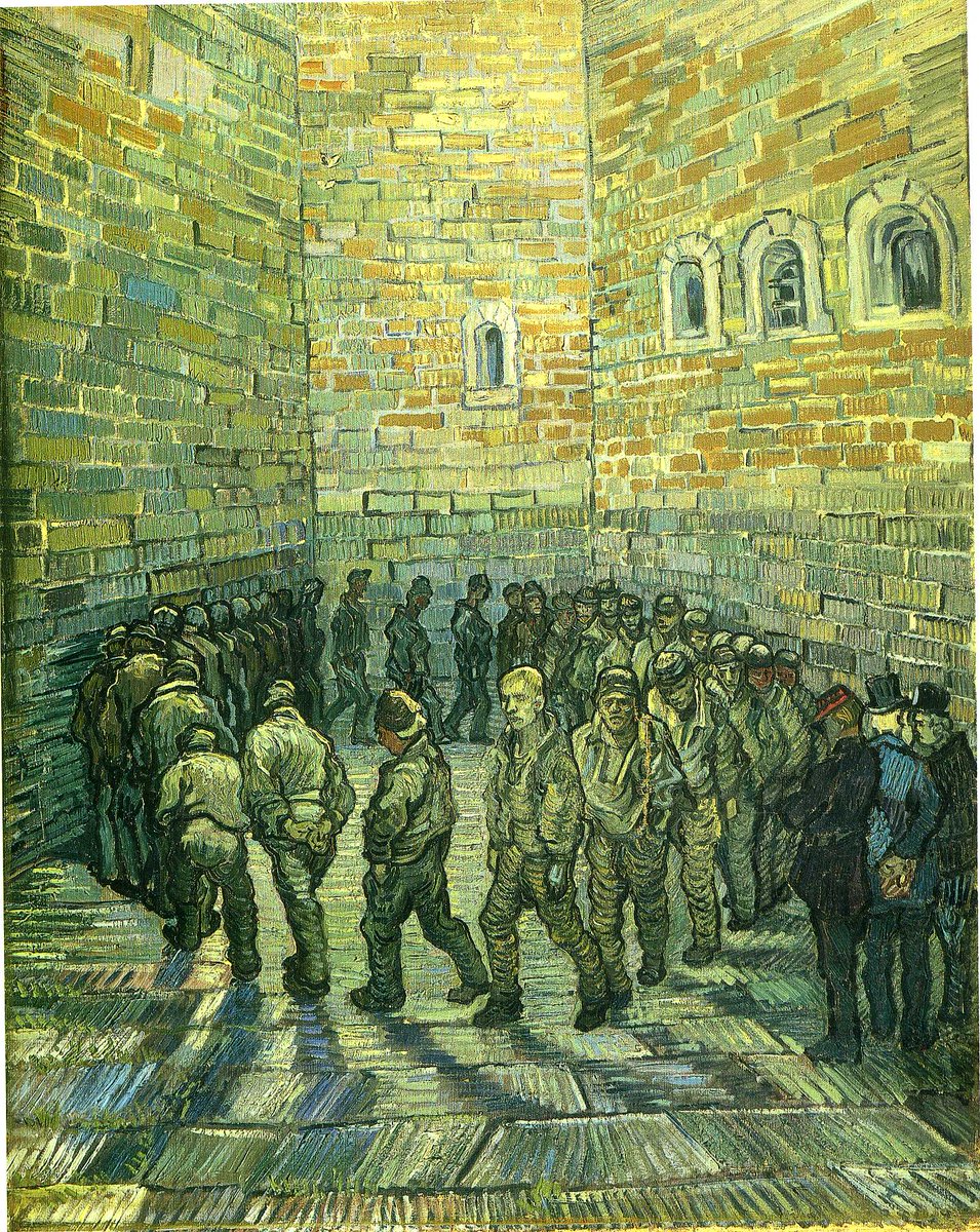 vangoghartist's tweet image. Prisoners Exercising (Prisoners Round), 1890 #vangogh #vincentvangogh