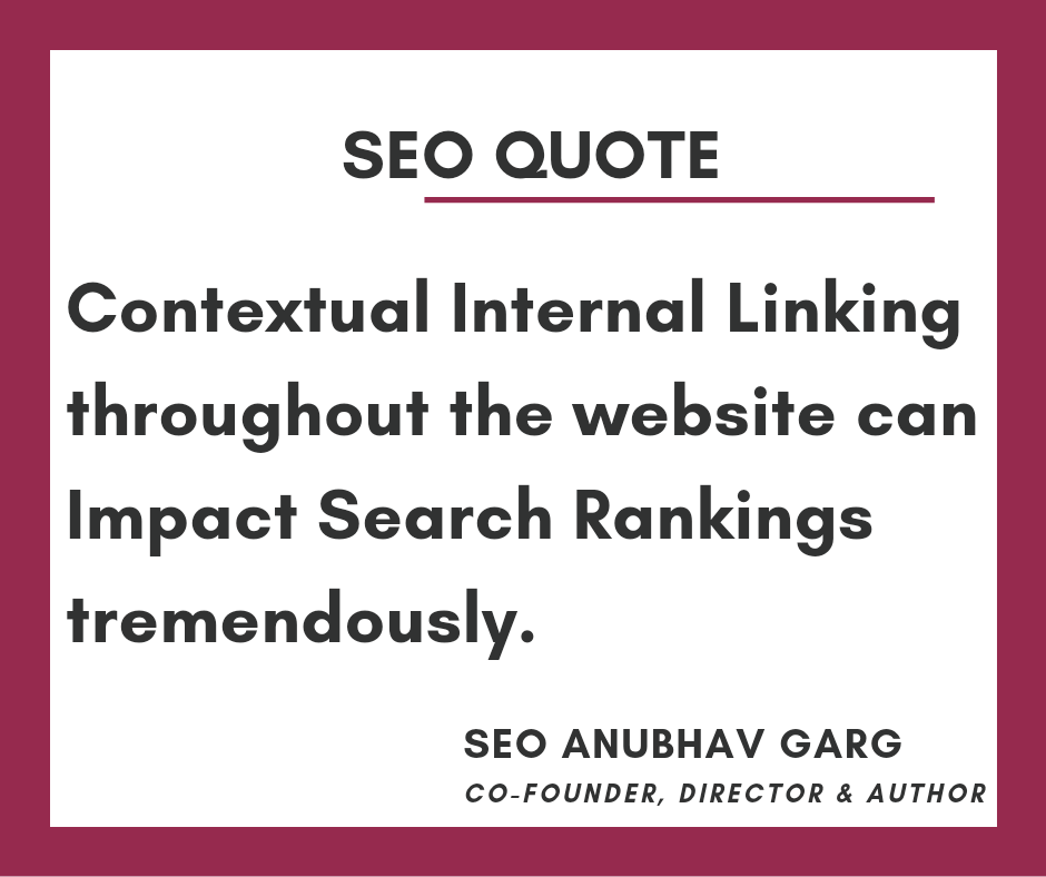 seoanubhavgarg's tweet photo. Contextual Internal Linking throughout the website can Impact Search Rankings tremendously. #seo #website #seotips #seoquotes #seoquote #marketing #websitetraffic #digitalmarketing https://t.co/H7B26oO3yE