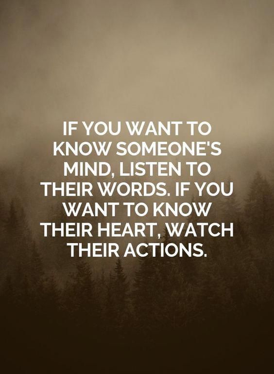 Actions speak louder than words