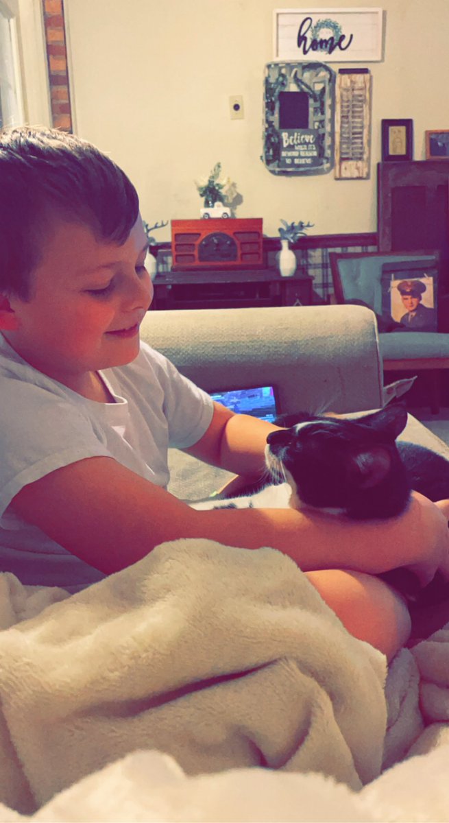 Just a boy and his cat 🐈‍⬛ #rescued