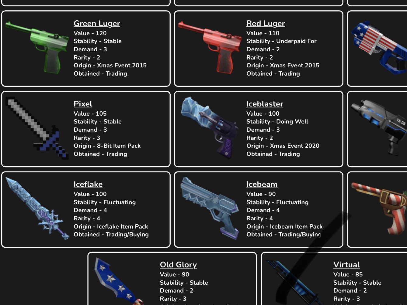 Bengi on X: Trading all my godlies below for harvester vv (its a fair  offer) #Mm2trades #mm2giveaway #mm2trading my offer for harvester  (candleflame , chroma dark bringer , orange seer , and