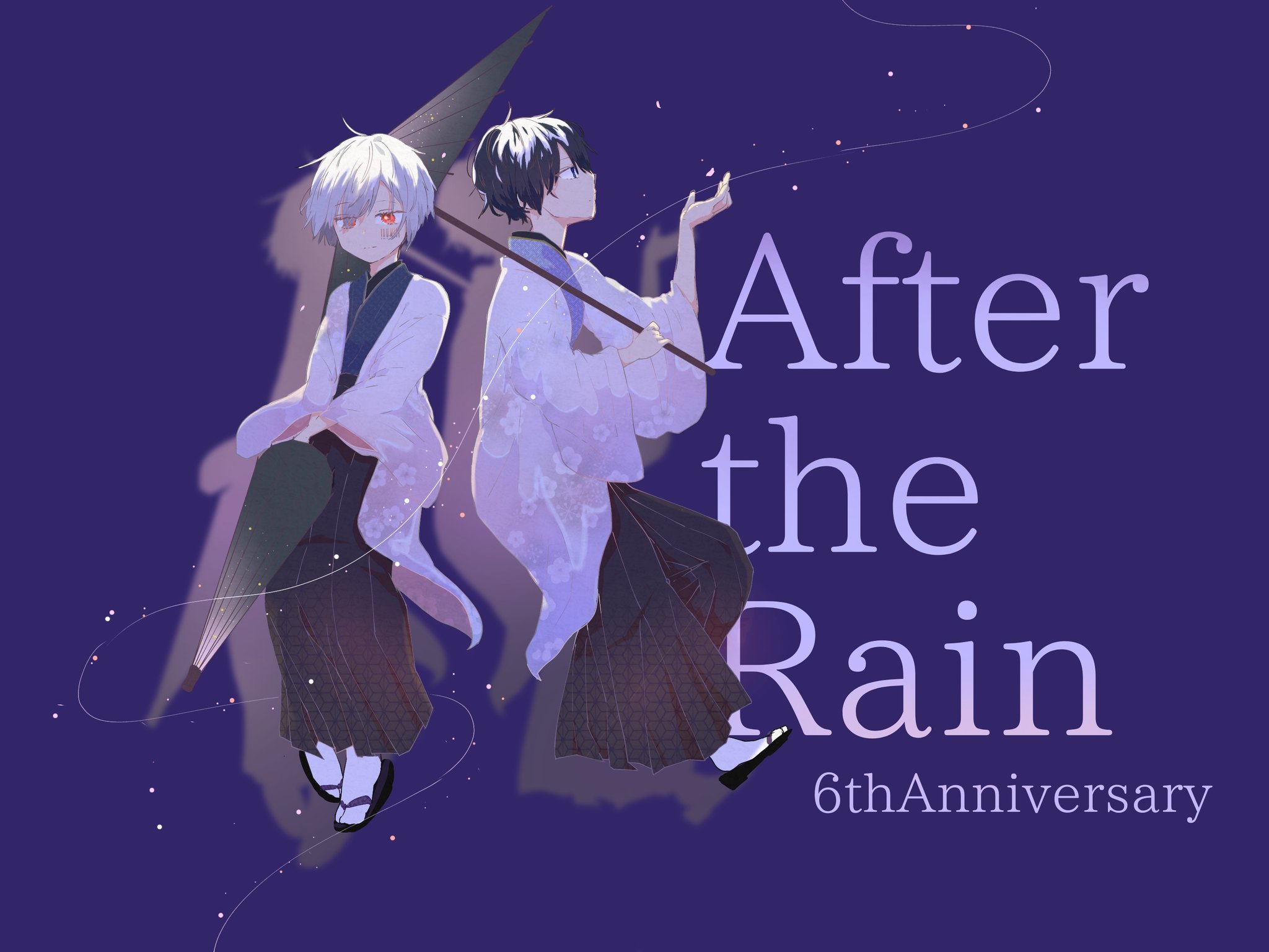 わんだなー 遅刻ですが After The Rain結成6周年おめでとうございます W ﾉﾉ ﾊﾟﾁﾊﾟﾁ 今年の活動も楽しみ Atr6周年 そらるの絵 まふあーと イラスト T Co Fzm3nzja7i Twitter
