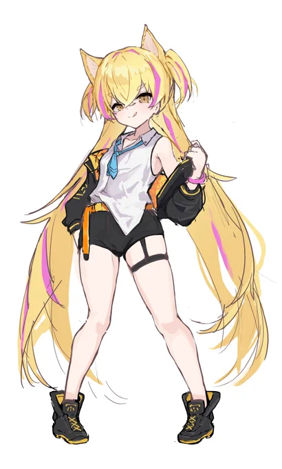 今年中に始動するプロジェクトのメスガキちゃんのデザインラフ 