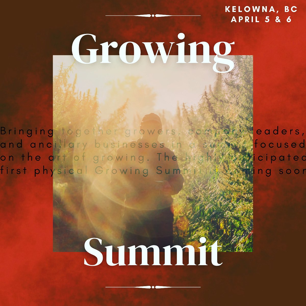 The Growing Summit returns in person! Join us in Kelowna, BC, April 5-6 to collaborate, evolve and change with the most exciting industry in the country! 

Tickets are limited to only 150 attendees, growingsummit.com/events/growing…

Join us as an exhibitor; growingsummit.com/become-a-exhib…