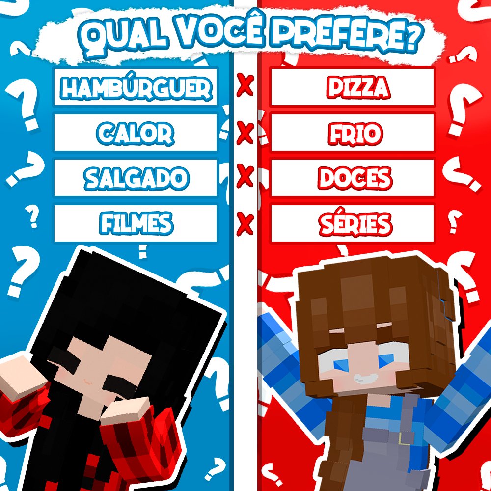 O que você prefere? on X:  / X