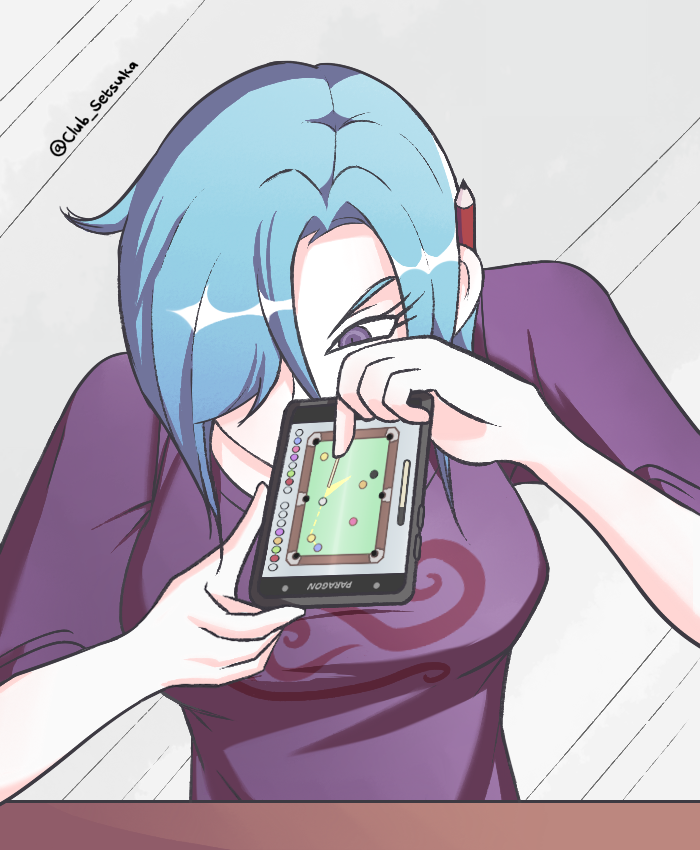 Club_Setsuka's tweet photo. When you're banned from national tournaments but still take your habits too seriously. #sdra2 #SetsukaChiebukuro https://t.co/D6IzEfhyAx