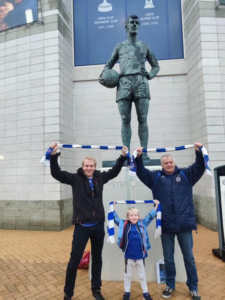 First time for grandson to attend Stamford Bridge