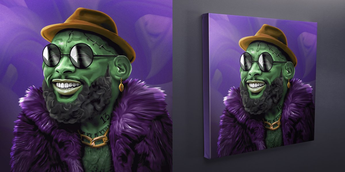 shiftrefresh's tweet photo. A massive thank you to @royalnft86 the new owner of my @DeadfellazNFT x @obj 1/1 portrait "DopeFella"!
I'll be signing the accompanying canvas print & shipping it off to Germany asap!
So much gratitude for the NFT community. WAGMI! ππ
#LeeMixes x #Deadfellaz https://t.co/JbWUAM9y4U