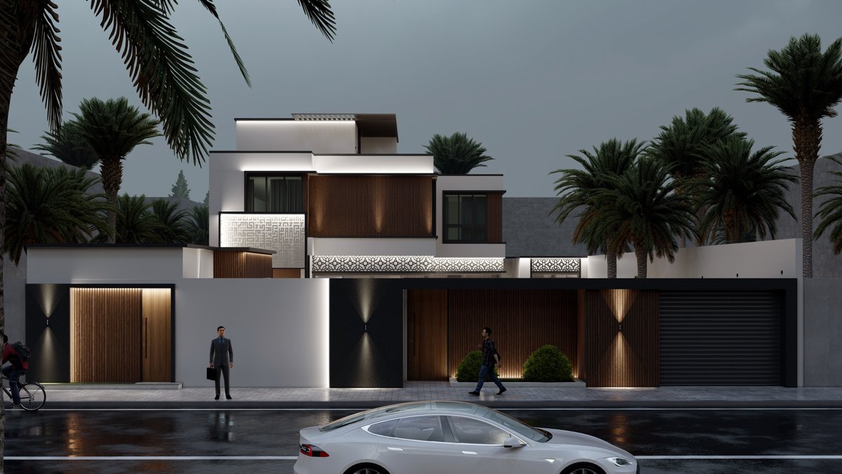 من أعمالنا #تصميم_فيلا_مودرن  
الموقع .. #المملكة_العربية_السعودية  #القصيم