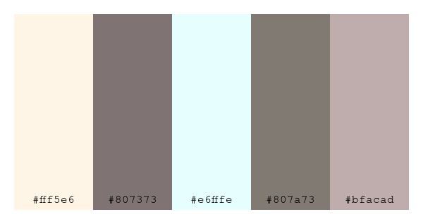 ColPaletteBot's tweet photo. Beep beep, here's a pretty color palette for you!
color-scheme.js parameters used:
- hue: 209
- variation: pale
- colors: #fff5e6, #807373, #e6fffe, #807a73, #bfacad
Have a lovely day!
#twitterbot #colorpalette #colors #palette #prettycolors https://t.co/E0cYkdDv3u