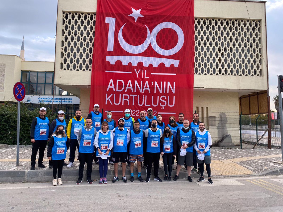 12. Uluslararası Adana Kurtuluş Yarı Maratonu ve Halk Koşusunda Wavin olarak kadınlarımız için koşuyoruz. #wavin #niceyüzyıllaraAdana #5Ocak #Adana