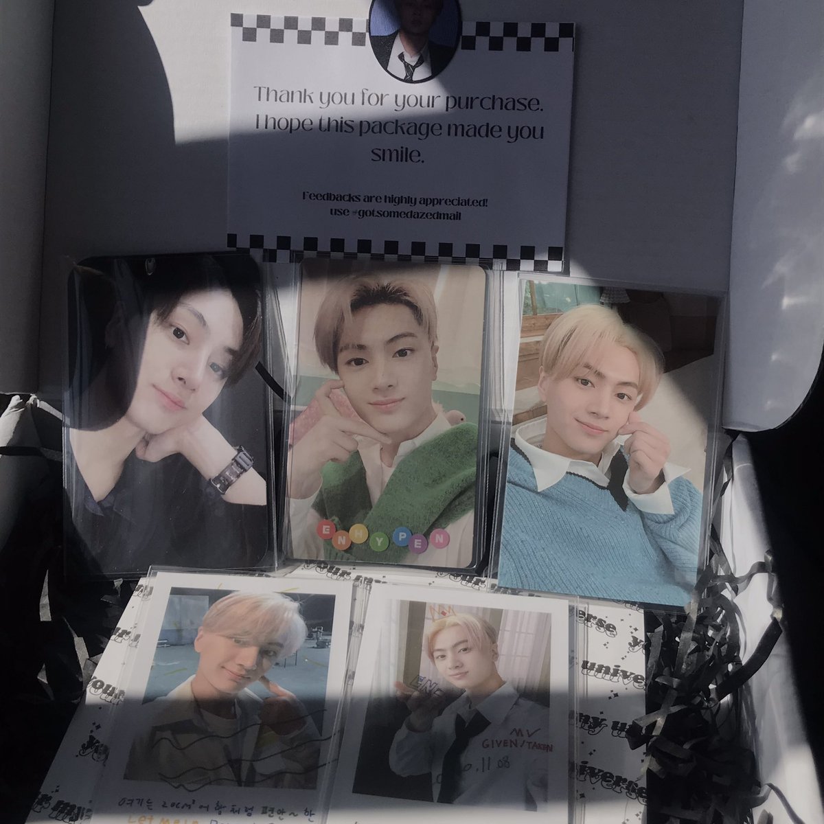 0297haulz's tweet photo. ❕. . . #queen_mails
📓 jay ggu ggu haver again??🤣 and finally jay neck pillow pc haver na din!! ++ special trading cards. Thank you so much @kwonejicarts for the smooth and fast transaction 🤍 #gotsomedazedmail
🔗https://t.co/9Ge9m8Kwy6 https://t.co/3xuFxvzo4H