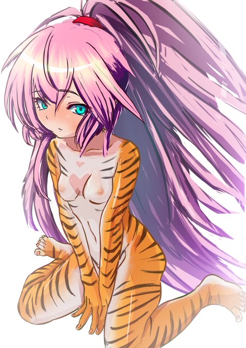 @trc_games 虎柄が綺麗にいかなかったのですいません描きなおしです!!! 