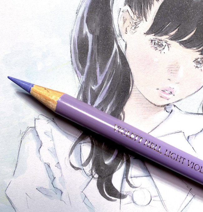 「mechanical pencil parted lips」 illustration images(Latest)