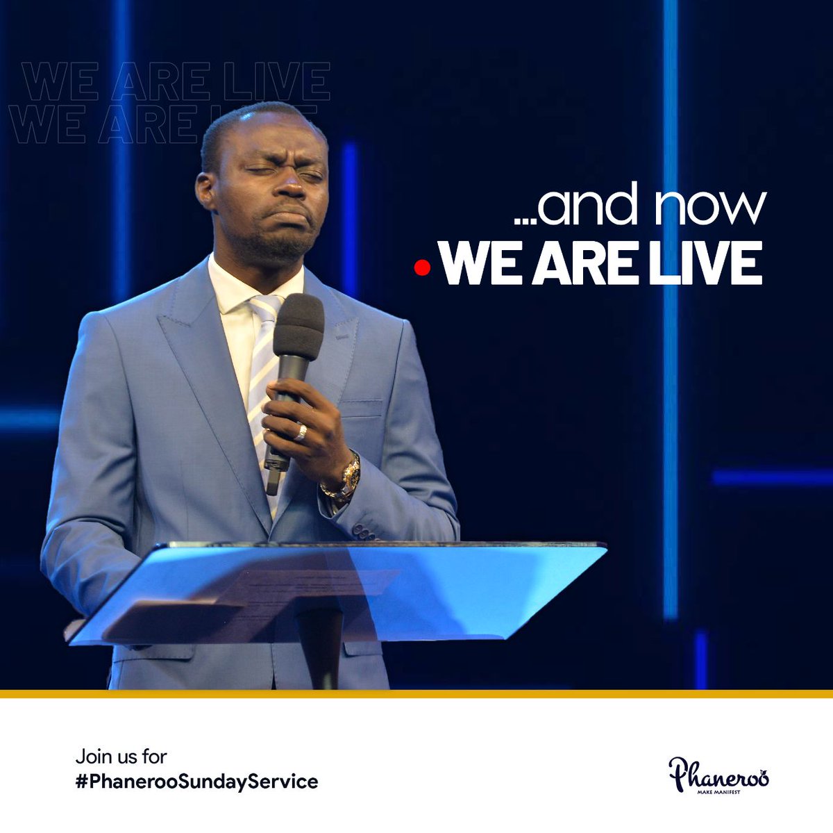 OduorBecca's tweet photo. Royalties, 

We are Live!!!! Click one of the links to join.

YouTube Channel:
https://t.co/WDcssIVOgd

Facebook Livestream:
https://www.facebook.comphanerookampala/

ManifestTV: StarTimes Ch241, GOTV Ch819 and Free-to-air Ch19

#PhanerooSundayService  

#EldoretDeclaration https://t.co/9JqL3IPIBf