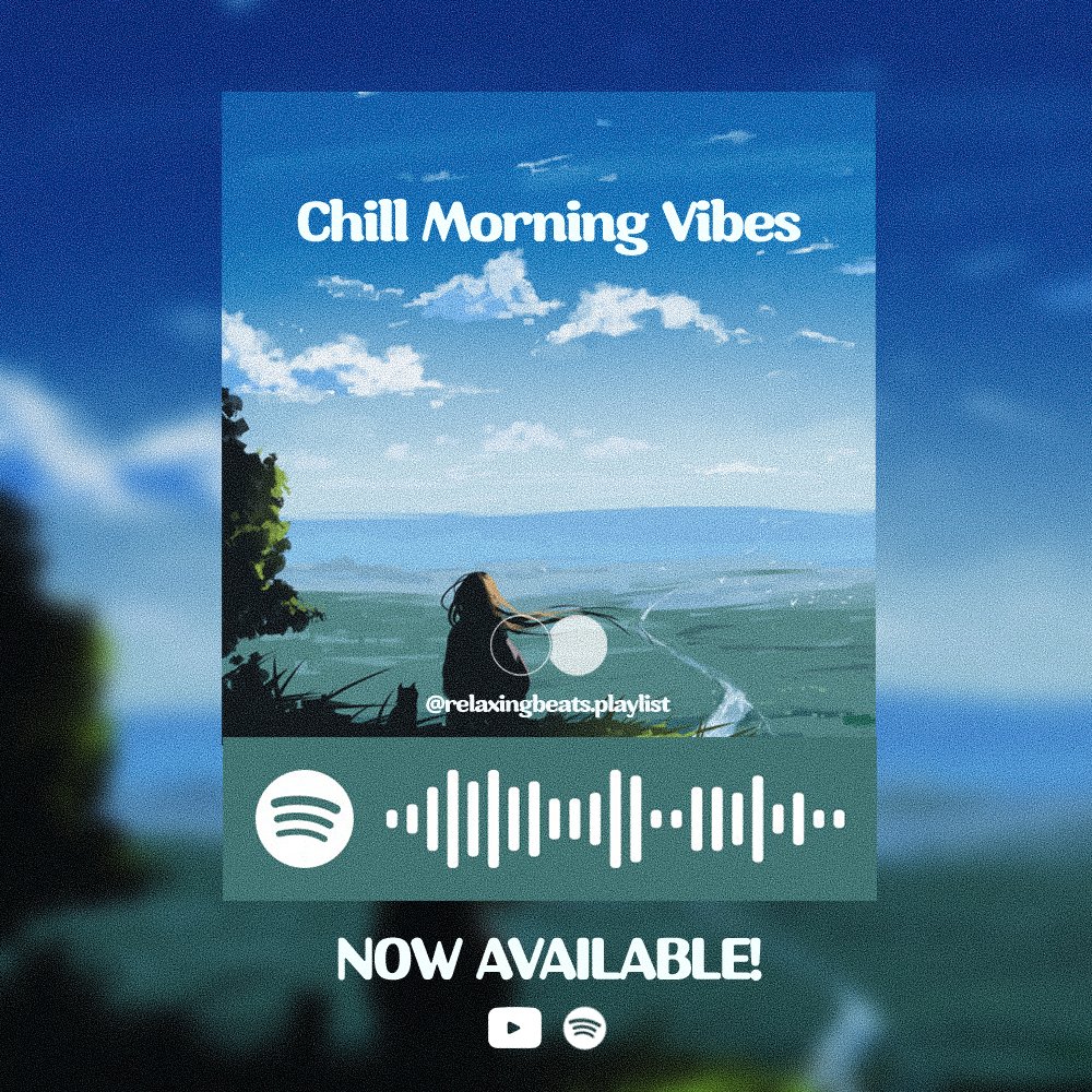 NOW AVAILABLE❗ 
🎧 Chill Morning Vibes
Listen on Youtube: youtube.com/watch?v=KQIq0y…
Follow this playlist on Spotify, scan the code, or check the link:spoti.fi/2Vy7Tn4
🎨Art by samuel-one

#lofi #lofimusic #lofichill #lofivibes #lofihiphop #lofiplaylist #lofiplaylistcurator