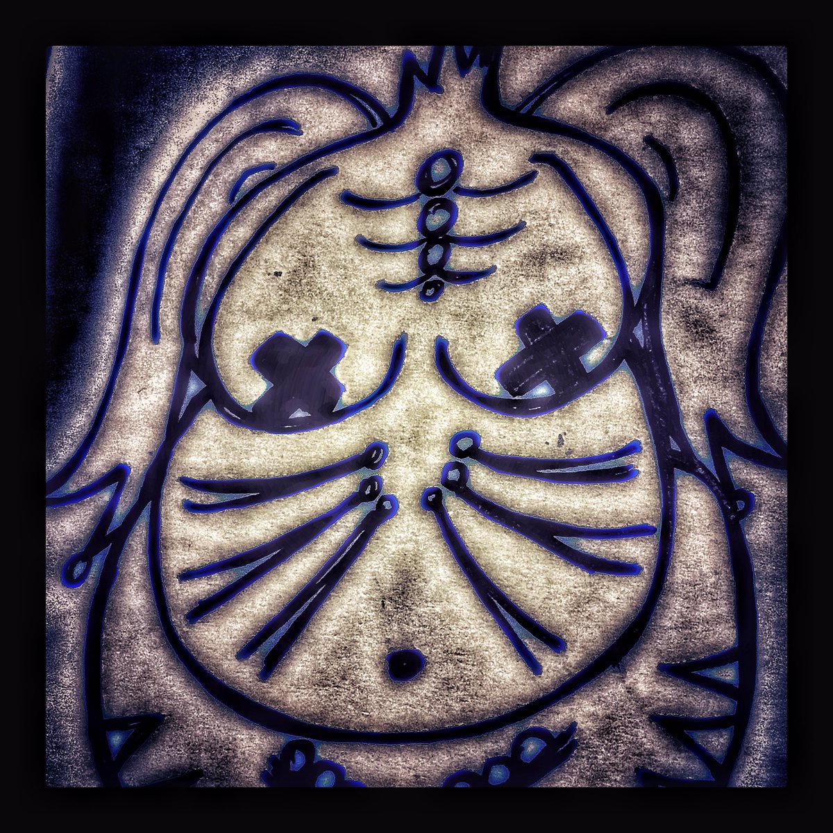 owlphabet's tweet image. Other artings. #emmyOwl #pigmaMicron08 #snapSeed #distortion #artH0le