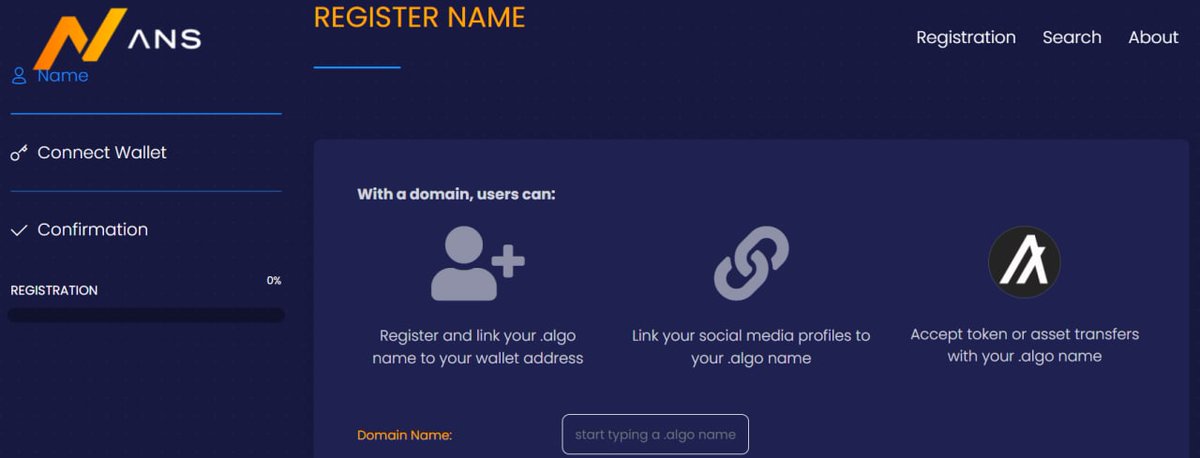 🍀 #Algorand NameSevices #ANS #Testnet Live 🍀

👉🏻 How to join check the full post: t.me/GA_DIscussion/… 

👉🏻 More details: t.me/GA_DIscussion/…

#Airdrops #airdropalert #ALGO #GenuineAirdrops #Domain #Metaverse #PlayToEarn #ANS #Airdrop #WEB3 #AlgorandAirdrop #AlgoAirdrop