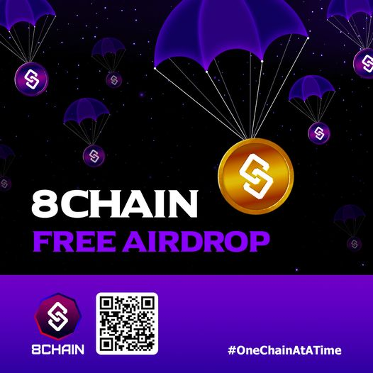 8CHAINMetaverse's tweet photo. 🤞 8CHAIN AIRDROP INCOMING 🤞

Be a CHAIN MAKER and join the 50,000 8CHAIN Tokens airdrop! 🥳

To join: 
𝗙𝗢𝗟𝗟𝗢𝗪 𝗧𝗛𝗘 𝗜𝗡𝗦𝗧𝗥𝗨𝗖𝗧𝗜𝗢𝗡𝗦 𝗕𝗘𝗟𝗢𝗪!⬇️
https://t.co/wzlNeNhx9g

Workout-to-earn, coming to you soon. 🤞
Brought to you by 8CHAIN. https://t.co/DgyTJ36Lyf