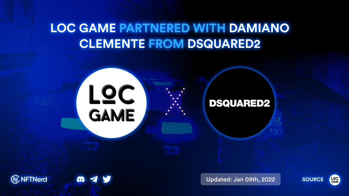 Coin_Nerds's tweet photo. 🎊LOC Game partnered with Damiano Clemente from Dsquared2
#LOCgameio
@Dsquared2
💥 https://t.co/kQ4FSICuZR