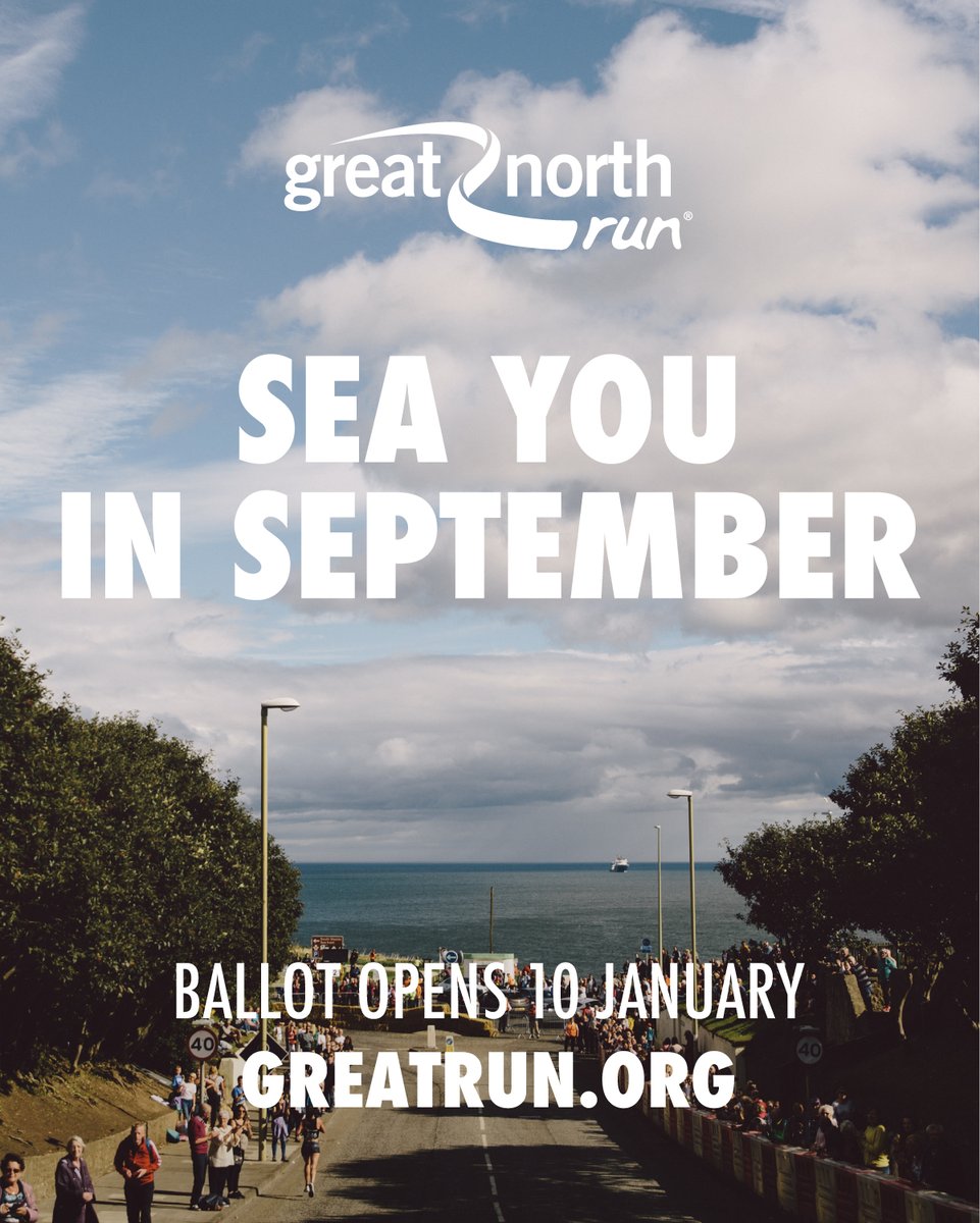That downhill, though... 🌊

2022 #GreatNorthRun Ballot opens TOMORROW AT 10AM. ⏰