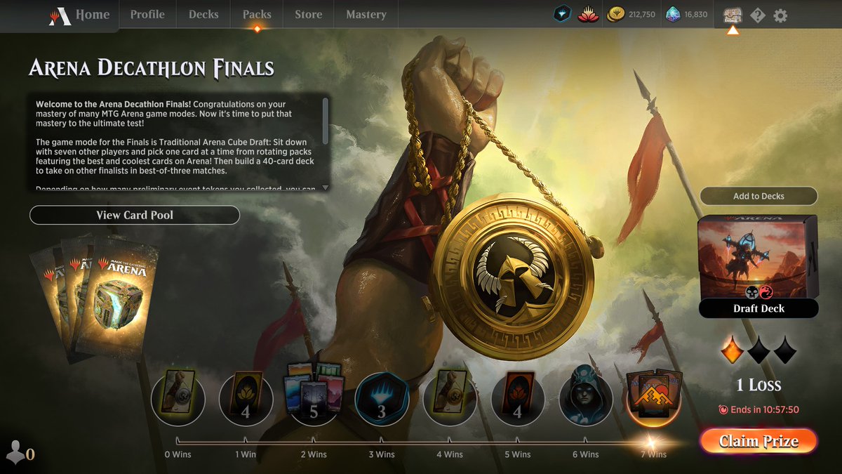 instantonius's tweet image. 7-1 Arena Decathlon Finals with Mono Red! Only loss was vs Mono Black, sided out Ruinblaster most of the time vs aggro mirrors with lots of basics. Obosh was MVP. 

@fireshoes