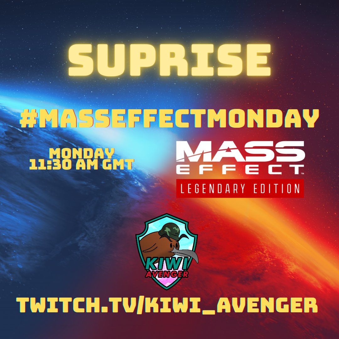 kiwi_avenger_85's tweet photo. Peoples of the word! I will be jumping on and dusting off the cobwebs tomorrow at 11:30 (ish) for the unicorn poop of streams, a Kiwi Daytime Stream!!!
Come on in and say Hi
https://t.co/VdwL4urgik
#twitchstreamer #MassEffectLegendaryEdition #MassEffect #daystreaming https://t.co/esuJJeucsB